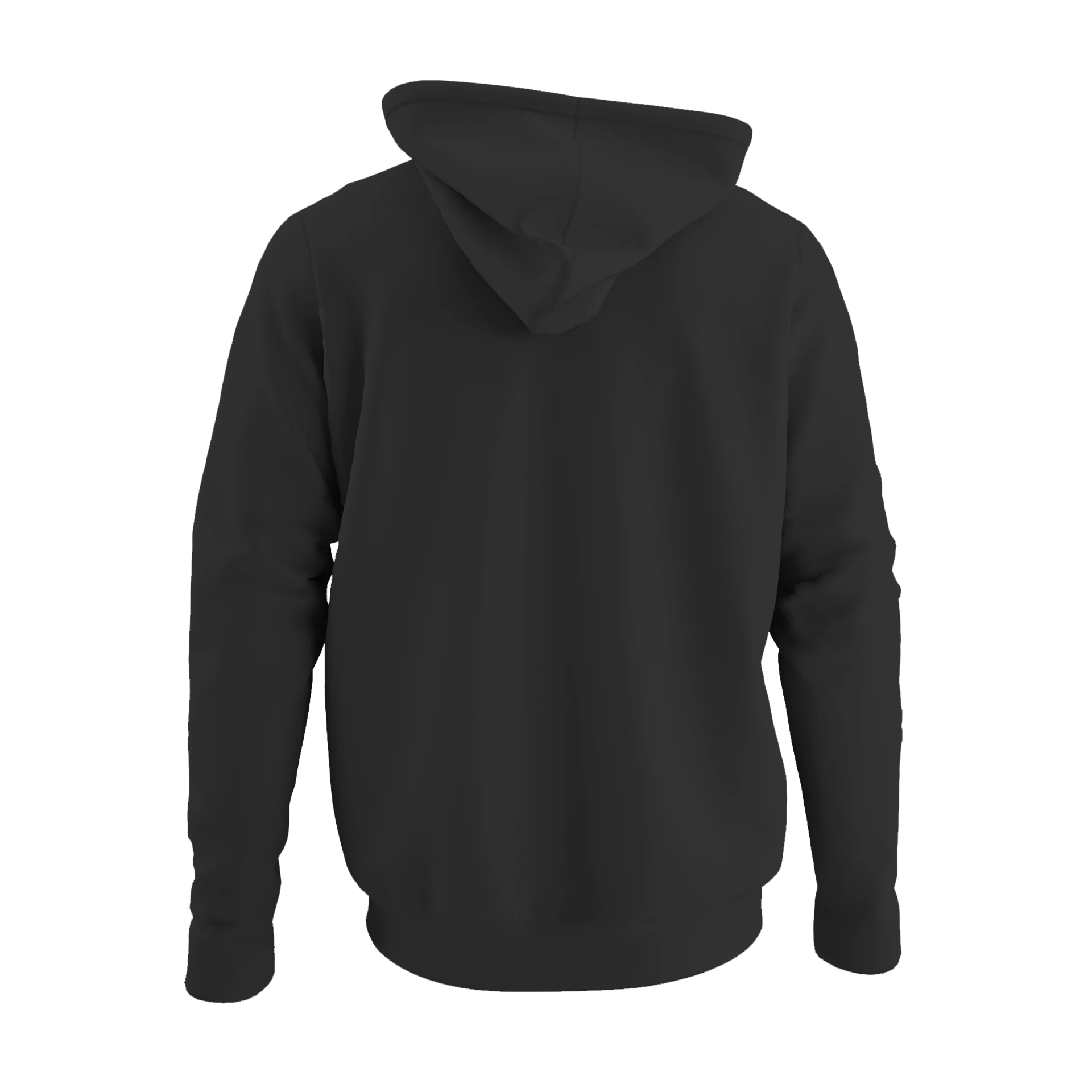 Hoodie Men Black Front Design