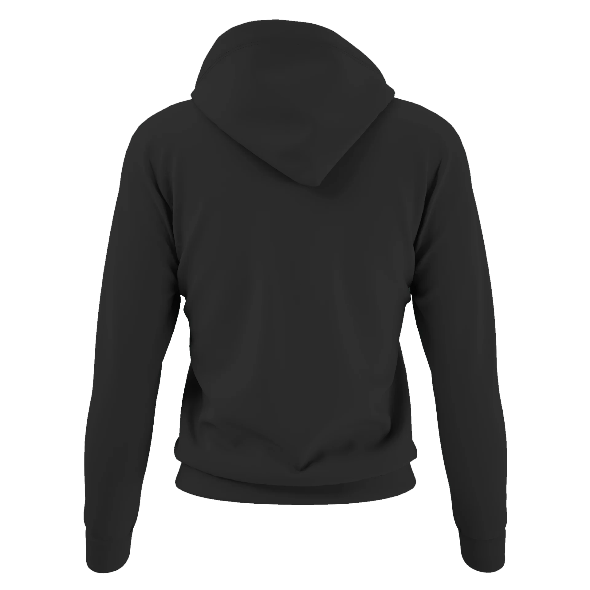 Hoodie Women Black Front Design