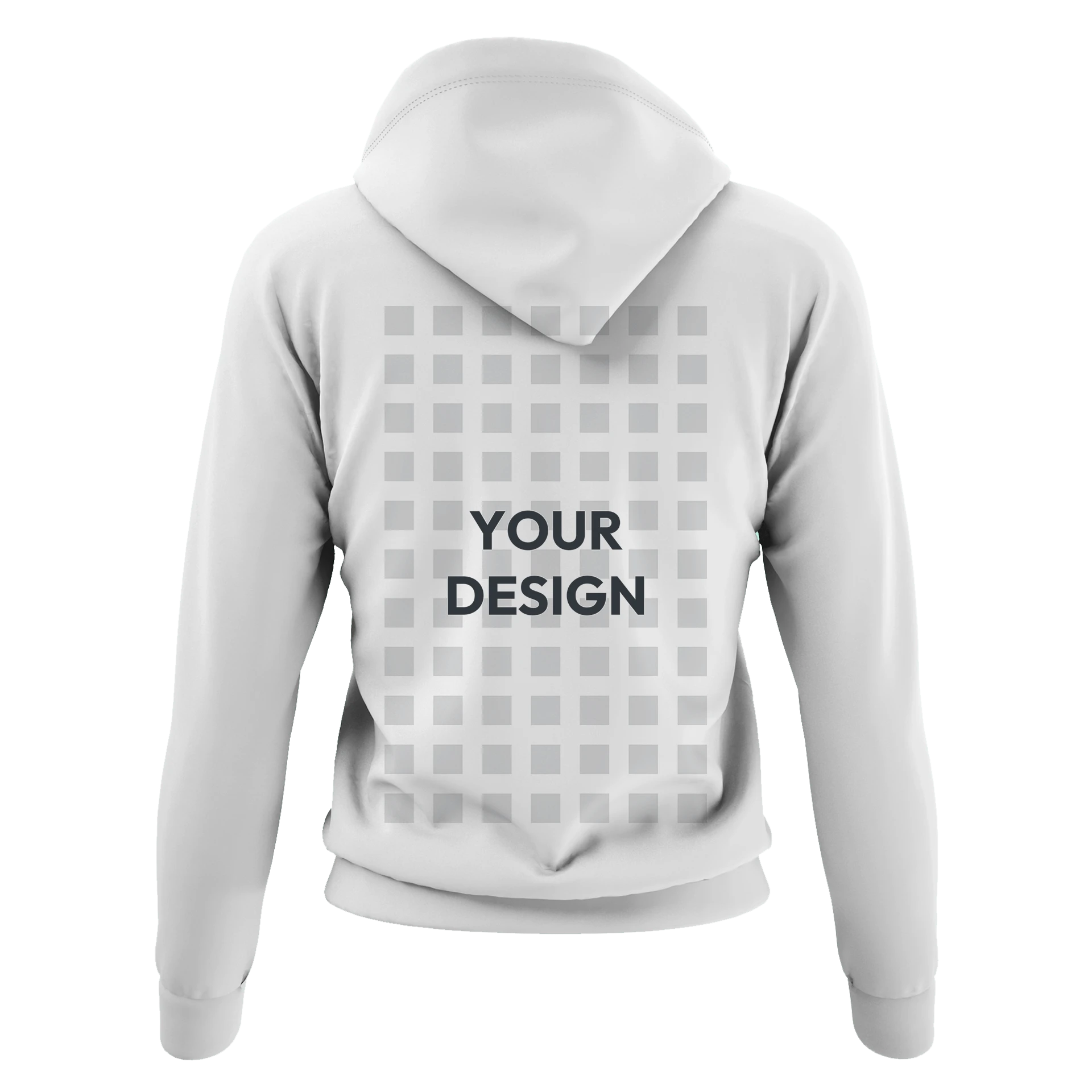 Hoodie Women White Back Design